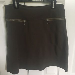 Athleta Cotton Stretch Olive Skirt